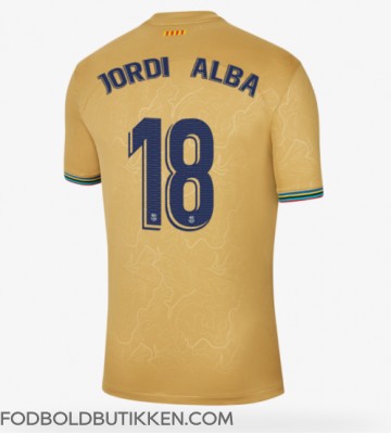 Barcelona Jordi Alba #18 Udebanetrøje 2022-23 Kortærmet